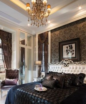 新古典装修案例漂亮的卧室设计图