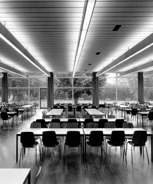 学校餐厅装修 吊顶装修效果图2025