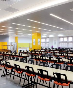 学校食堂装修效果图 吊顶装修效果图2025