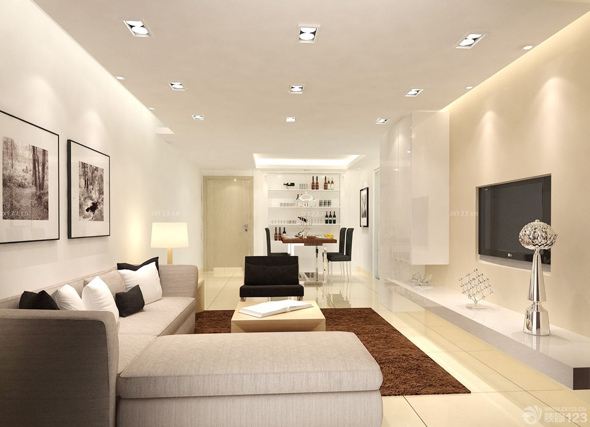 长方形客厅装修效果图大全2025图片 简约风格的装修效果图