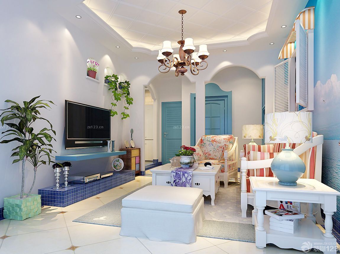 长方形客厅装修效果图大全2025图片 简约室内装修