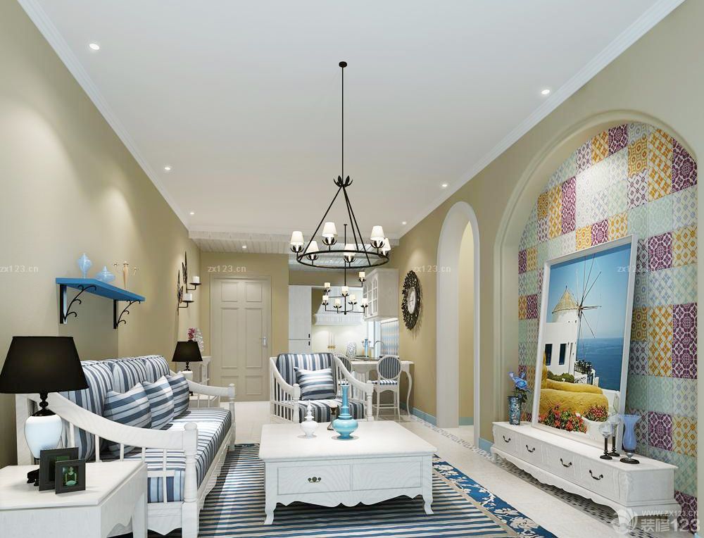 长方形客厅装修效果图大全2025图片 背景墙设计