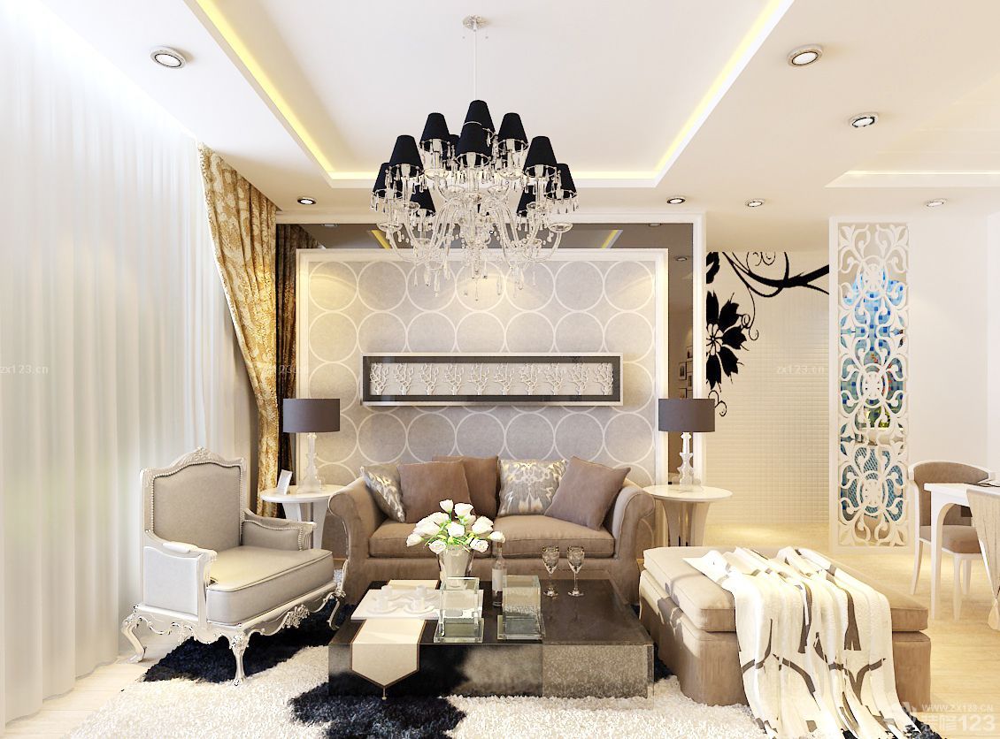 客厅装修吊顶效果图大全2025图片 小客厅装修