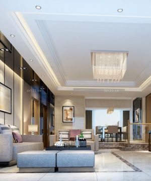 客厅装修吊顶效果图大全2025图片 错层住宅