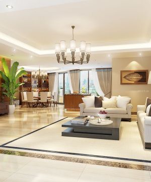 客厅装修吊顶效果图大全2025图片 大型别墅设计