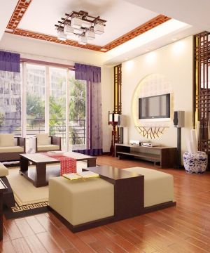 现代中式客厅装修效果图大全2023图片 客厅沙发