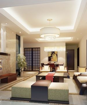 现代中式客厅装修效果图大全2025图片 电视背景墙设计