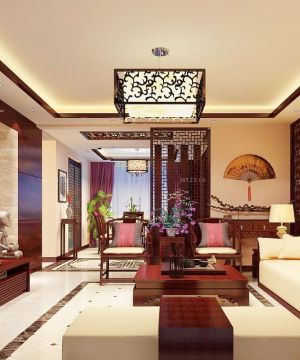 现代中式客厅装修效果图大全2023图片 客厅组合沙发