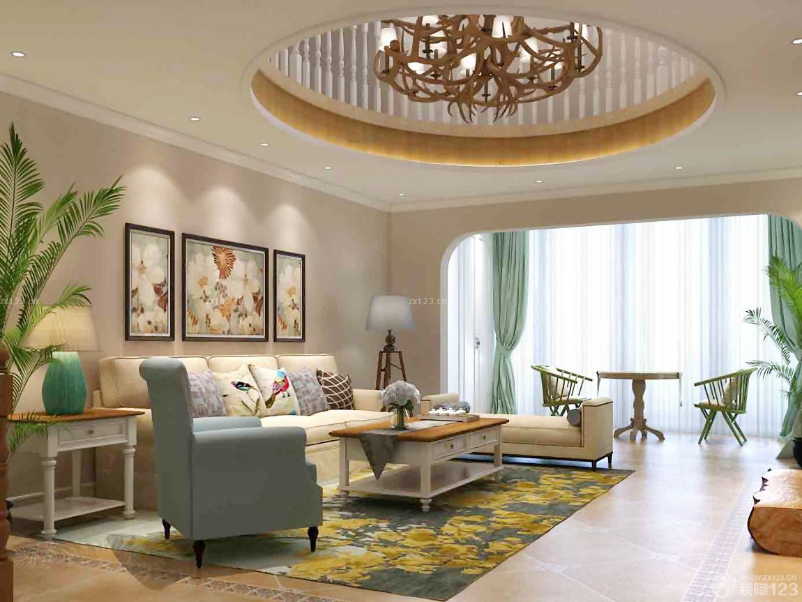 客厅简装修效果图大全2025图片 客厅吊顶装饰
