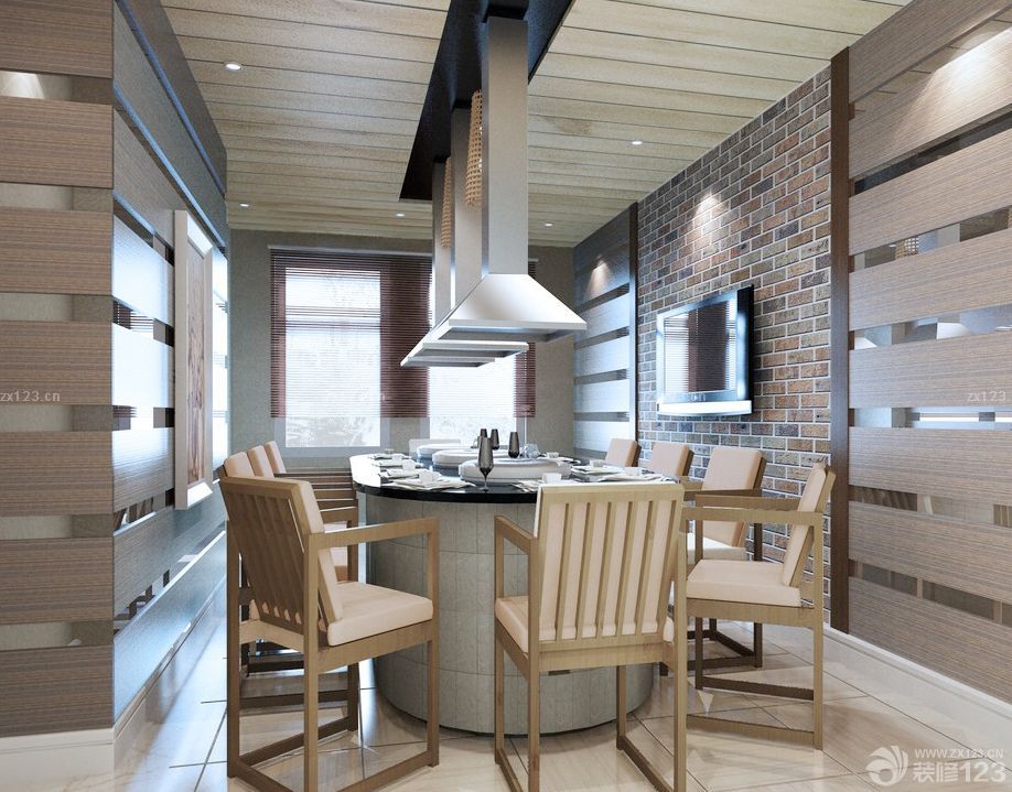 家庭餐厅装修效果图大全2025图片 别墅餐厅装修效果图