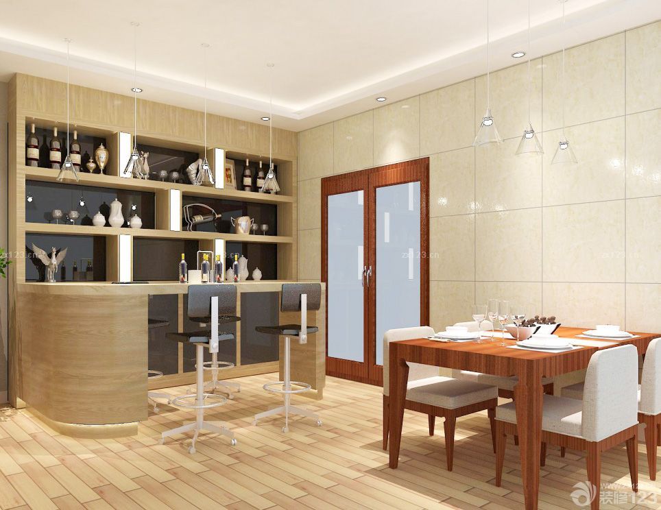 现代餐厅装修效果图大全2025图片 一层小别墅图片大全