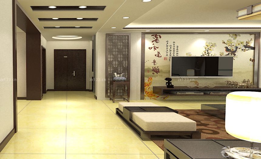 最新中式风格客厅设计装修效果图片欣赏