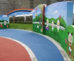 最新幼儿园外墙手绘墙壁画设计图片