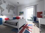 简约地中海风格10平方卧室装修效果图