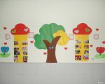 现代幼儿园照片墙设计效果图