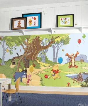 豪华幼儿园室内手绘墙壁画设计图