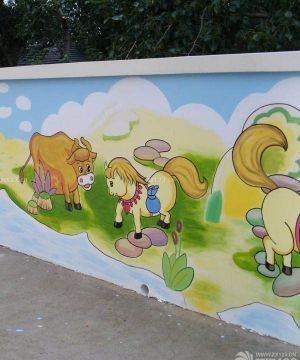 幼儿园外墙手绘墙壁画设计图片大全