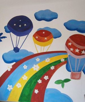 小型幼儿园室内手绘墙壁画设计