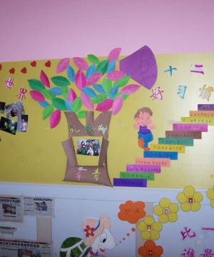 幼儿园室内照片墙设计效果图片
