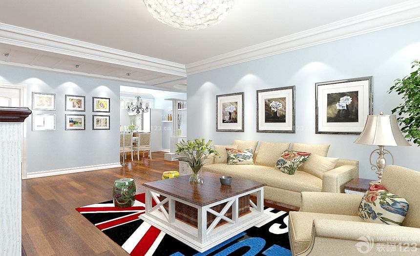 房子客厅墙面装饰装修图片