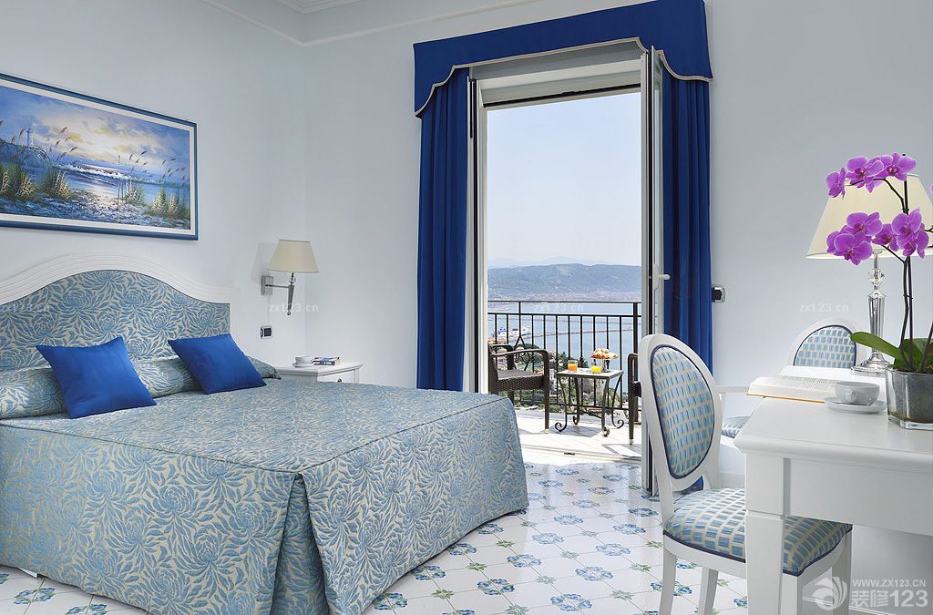简单地中海家装卧室装修效果图