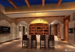 别墅家庭酒吧设计拱形门洞装修效果图片