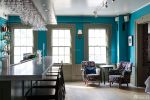 别墅家庭酒吧设计蓝色墙面装修效果图片
