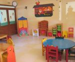 幼儿园最新室内装修储物柜设计摆放图