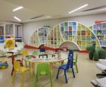 最新日韩幼儿园室内背景墙设计装修效果图片