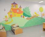 上海幼儿园寝室手绘墙装修效果图