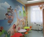 上海幼儿园小型室内手绘墙装修效果图片欣赏