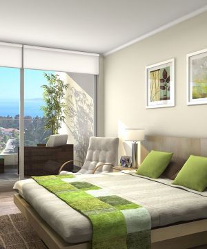 现代卧室装修效果图大全2023图片 田园卧室窗帘效果图