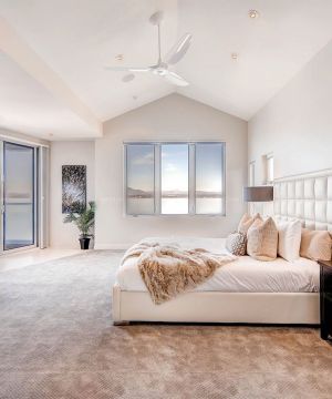 现代卧室装修效果图大全2023图片 尖顶卧室