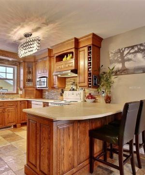 自建房家庭装修酒吧台设计效果图