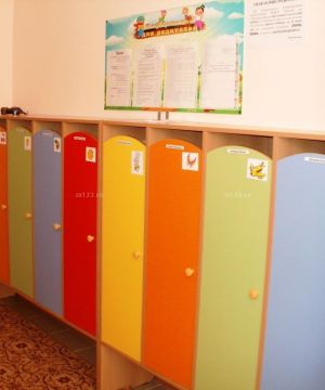 高档幼儿园房间室内储物柜装修案例