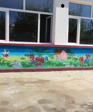上海大型幼儿园手绘墙装修效果图集