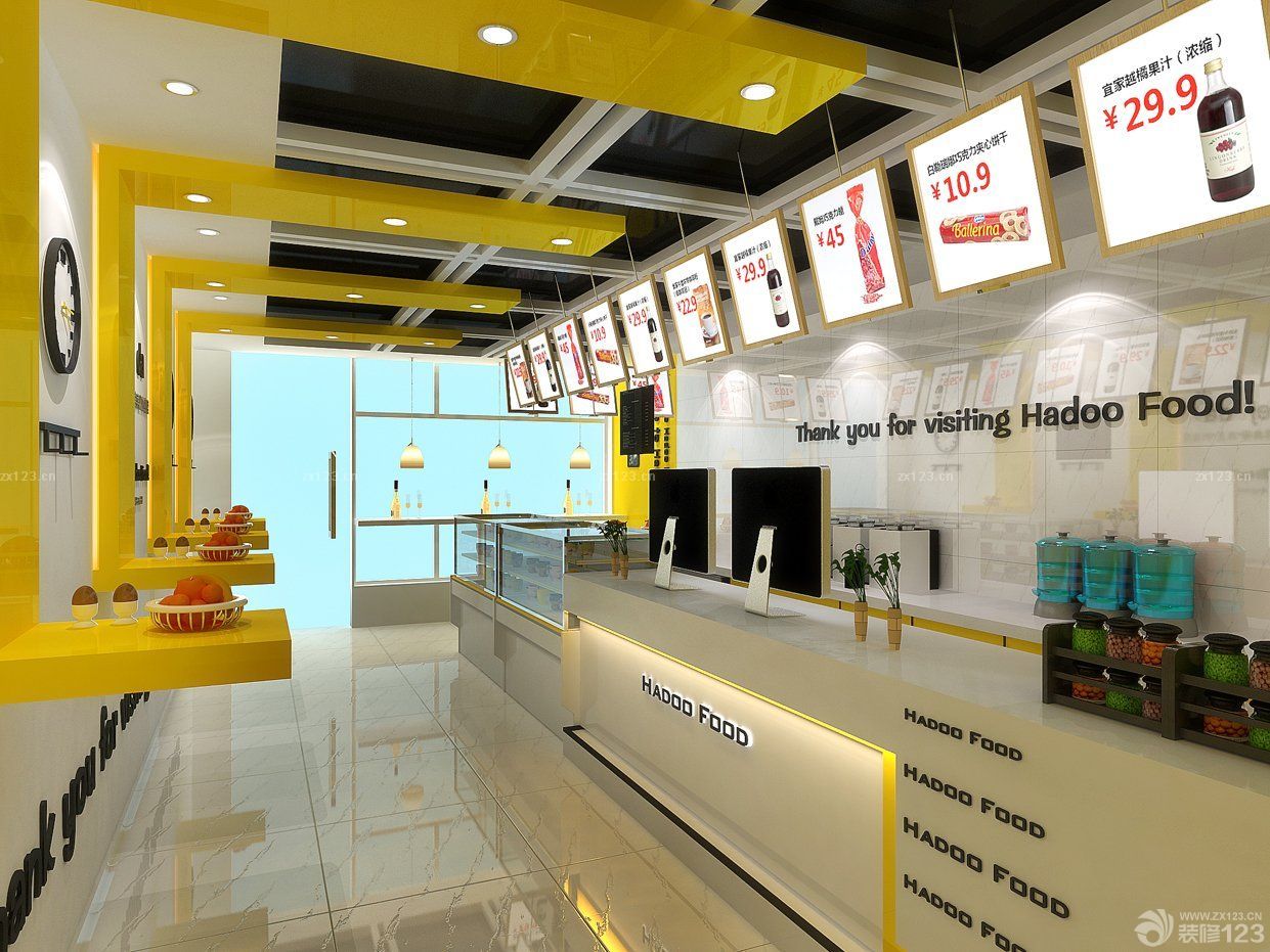 小店面吧台装修效果图