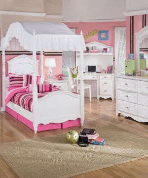 北欧设计风格女生小卧室装修效果图