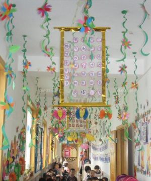 幼儿园走廊吊顶装饰设计效果图片