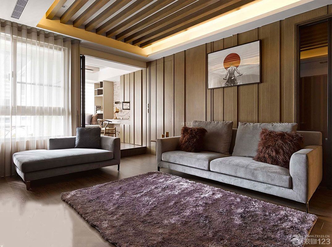 三居室家装吊顶设计效果图