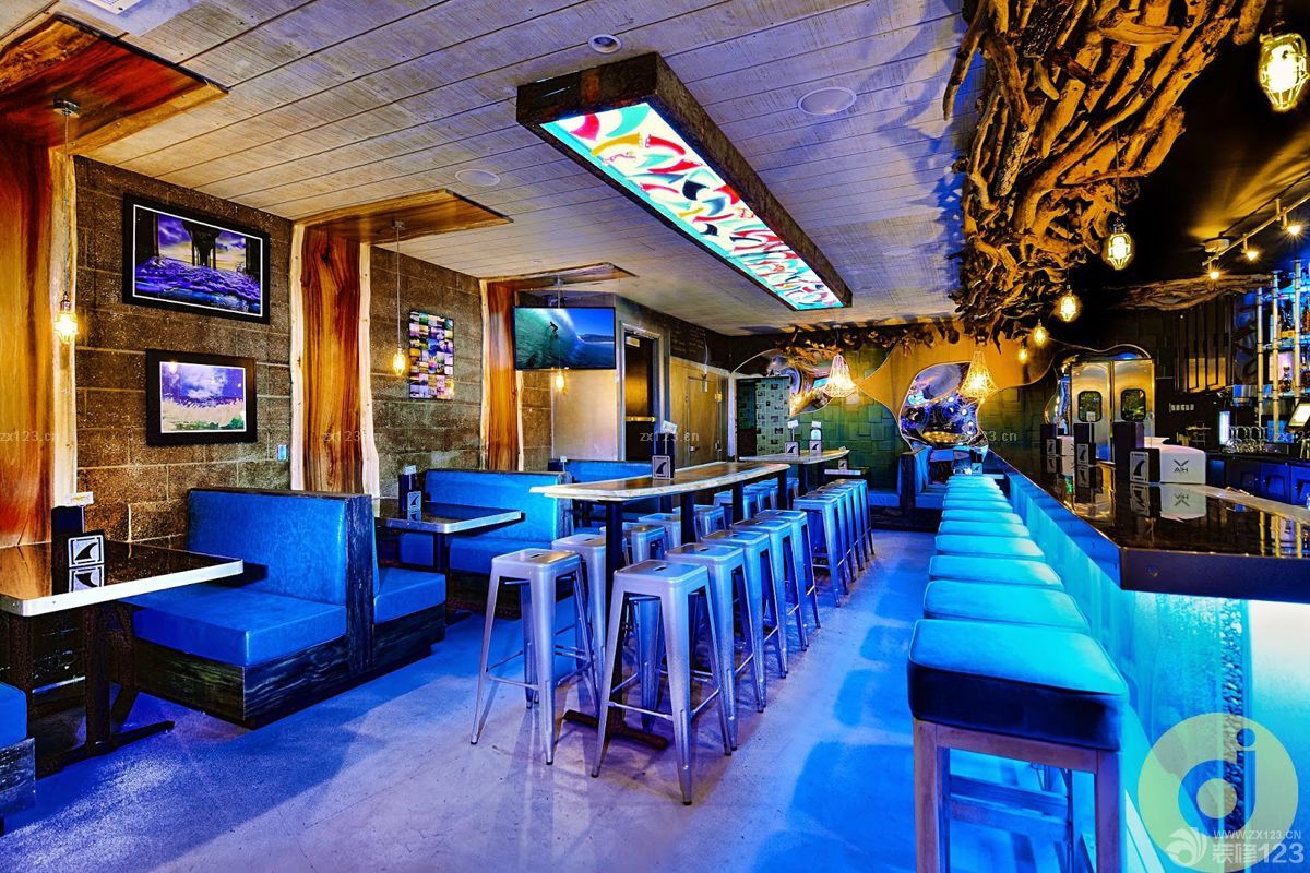 美式风格简约小酒吧装修效果图