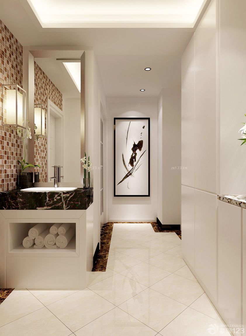 现代简约风格玄关吊顶装修效果图