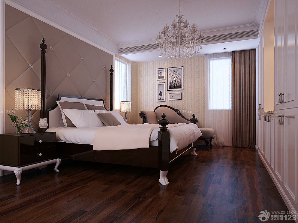 欧式家装卧室床头灯设计效果图