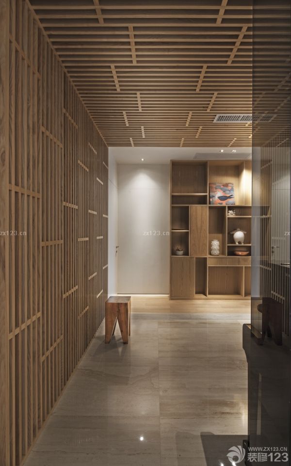 现代简约风格木质吊顶装修样板间