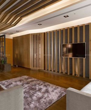 三居室家装客厅电视墙设计效果图