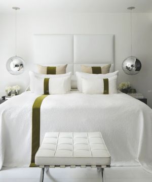 欧式简约风格卧室床头灯设计装修图