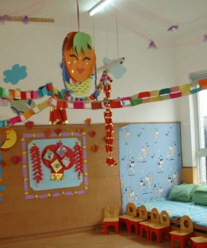 简单小型幼儿园室内墙面设计装修效果图片