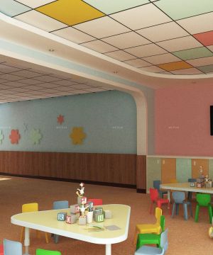 幼儿园室内背景墙设计装修效果图图片