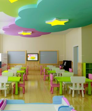 高档幼儿园室内教室装修效果图
