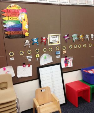 幼儿园室内背景墙设计装修效果图片
